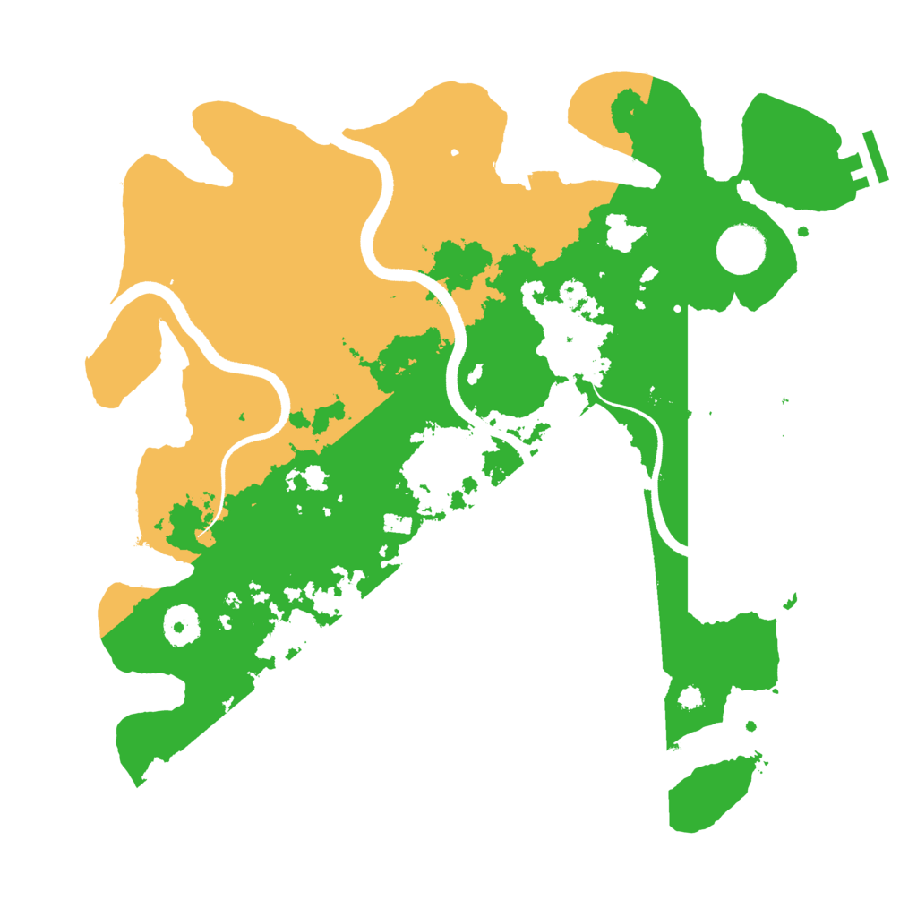 Biome Rust Map: Procedural Map, Size: 3500, Seed: 1901