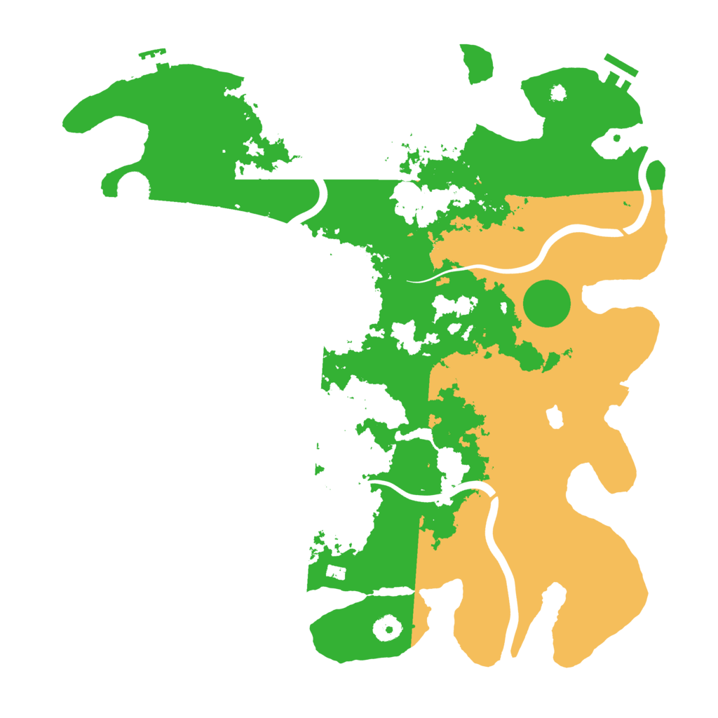 Biome Rust Map: Procedural Map, Size: 4000, Seed: 76529