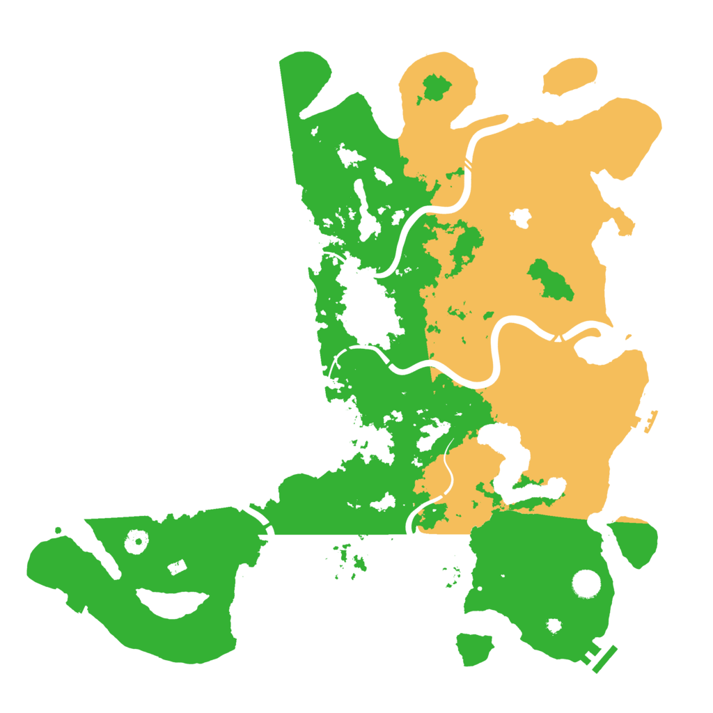 Biome Rust Map: Procedural Map, Size: 4400, Seed: 1711083953