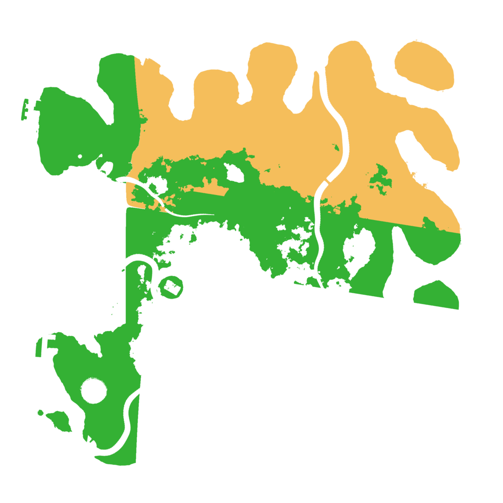 Biome Rust Map: Procedural Map, Size: 3500, Seed: 597396654