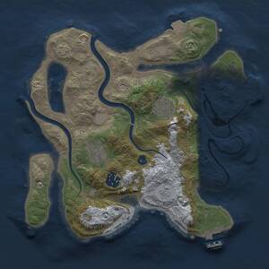Thumbnail Rust Map: Procedural Map, Size: 2800, Seed: 600868555, 10 Monuments