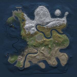 Thumbnail Rust Map: Procedural Map, Size: 2800, Seed: 2015827935, 9 Monuments
