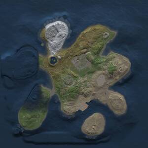 Thumbnail Rust Map: Procedural Map, Size: 2000, Seed: 2119450514, 5 Monuments