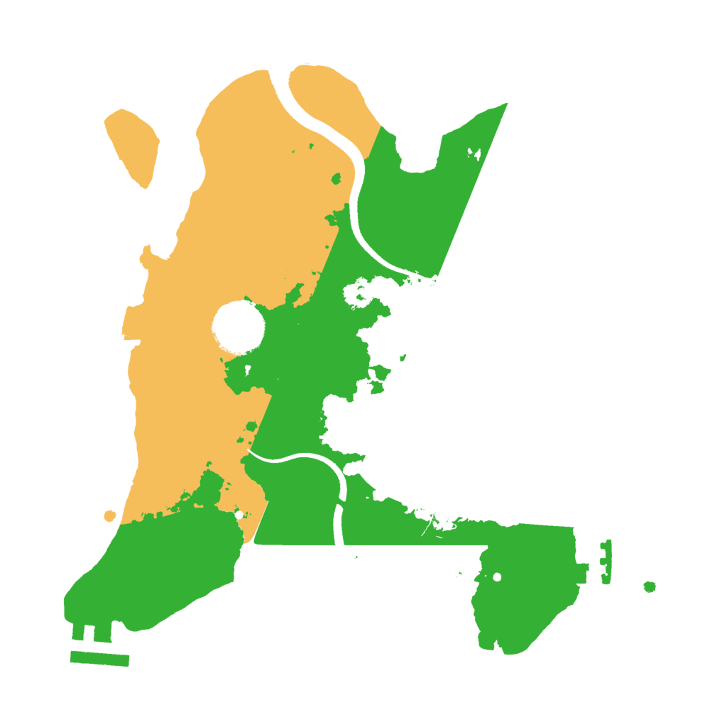 Biome Rust Map: Procedural Map, Size: 2500, Seed: 1625846190
