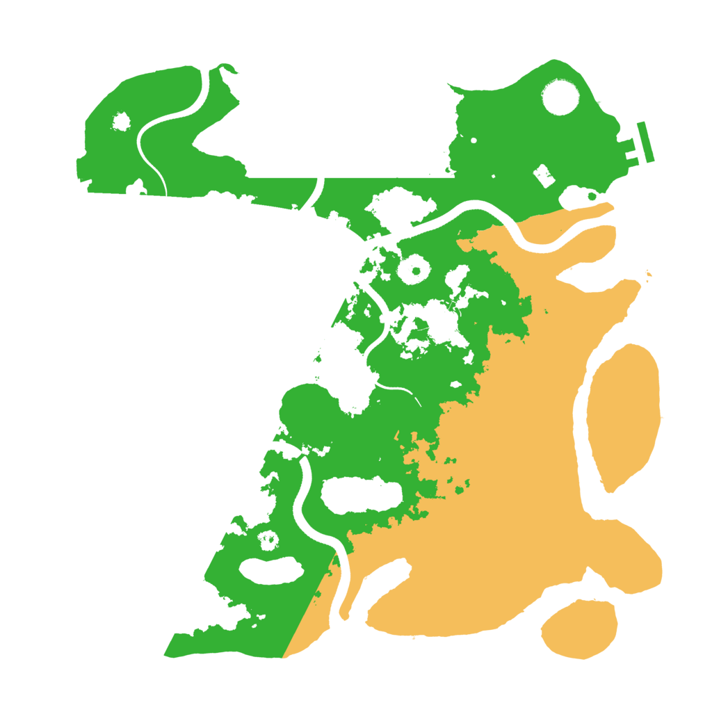 Biome Rust Map: Procedural Map, Size: 3500, Seed: 1449300856