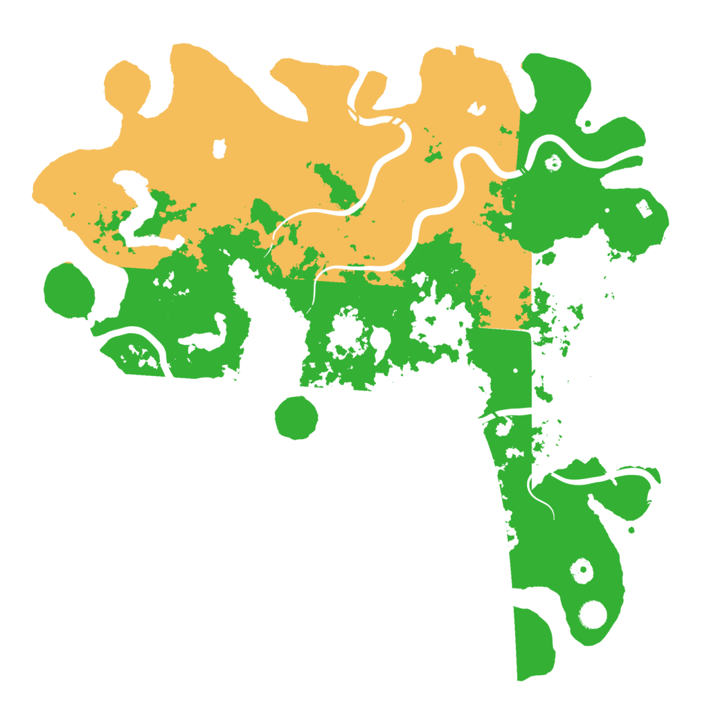 Biome Rust Map: Procedural Map, Size: 4500, Seed: 231687876