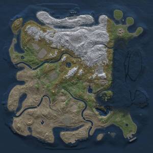 Thumbnail Rust Map: Procedural Map, Size: 4250, Seed: 1524165078, 15 Monuments