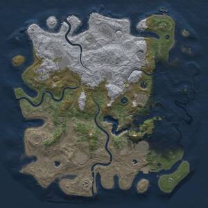 Thumbnail Rust Map: Procedural Map, Size: 4500, Seed: 1533262867, 17 Monuments