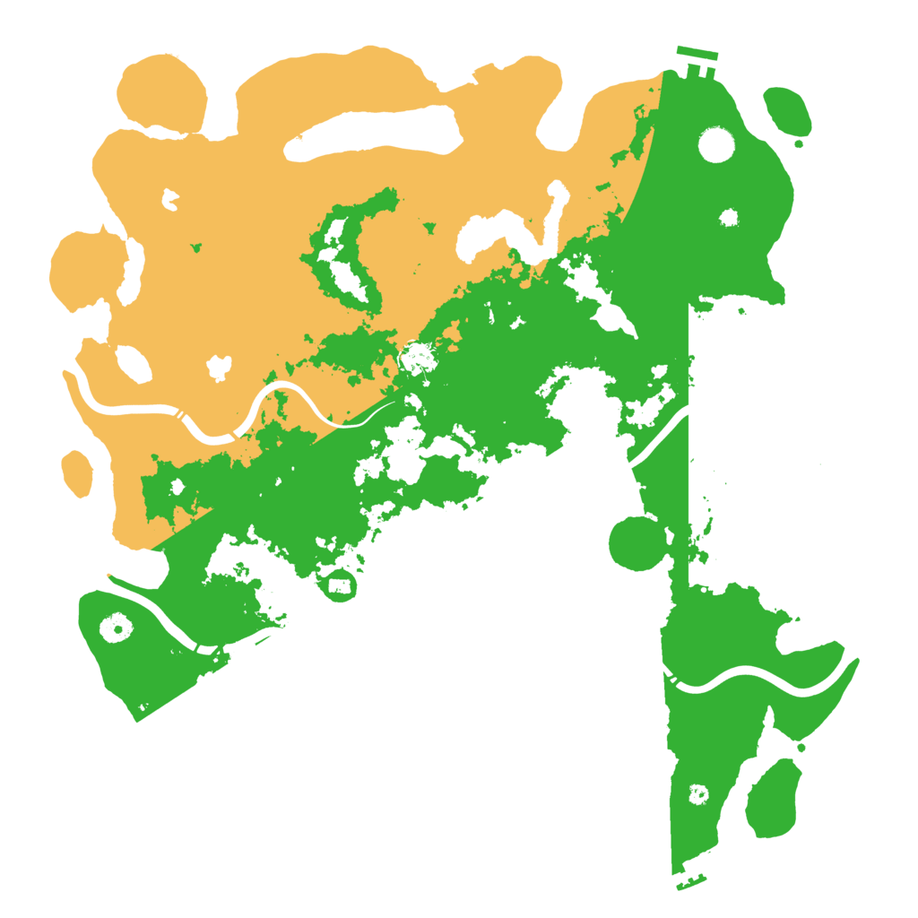 Biome Rust Map: Procedural Map, Size: 4500, Seed: 1136056157