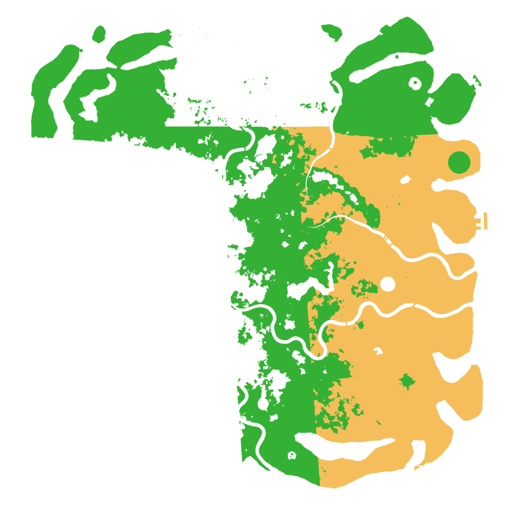 Biome Rust Map: Procedural Map, Size: 6000, Seed: 1279543556