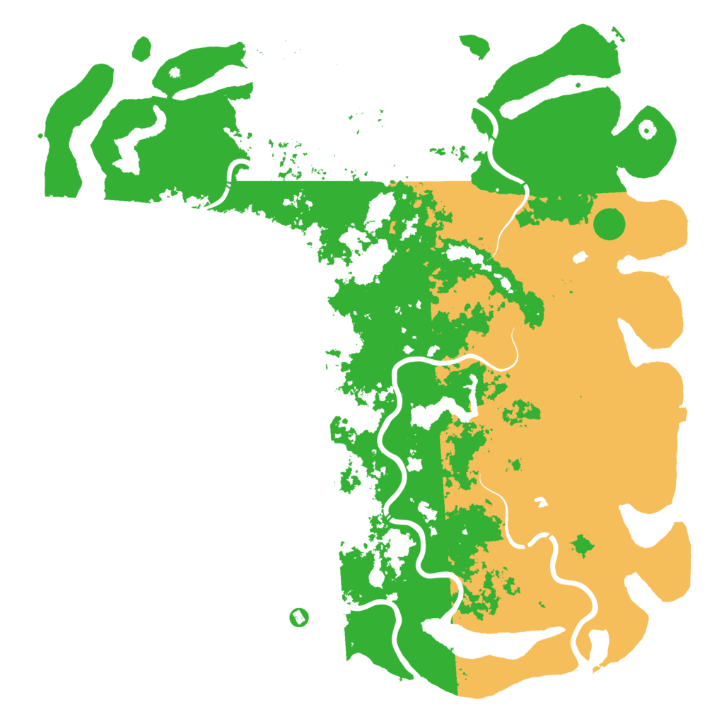 Biome Rust Map: Procedural Map, Size: 6000, Seed: 1279543556