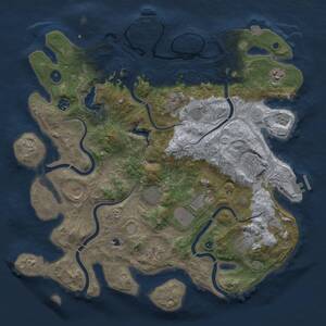 Thumbnail Rust Map: Procedural Map, Size: 4250, Seed: 1931527985, 16 Monuments