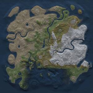 Thumbnail Rust Map: Procedural Map, Size: 4500, Seed: 470966541, 17 Monuments