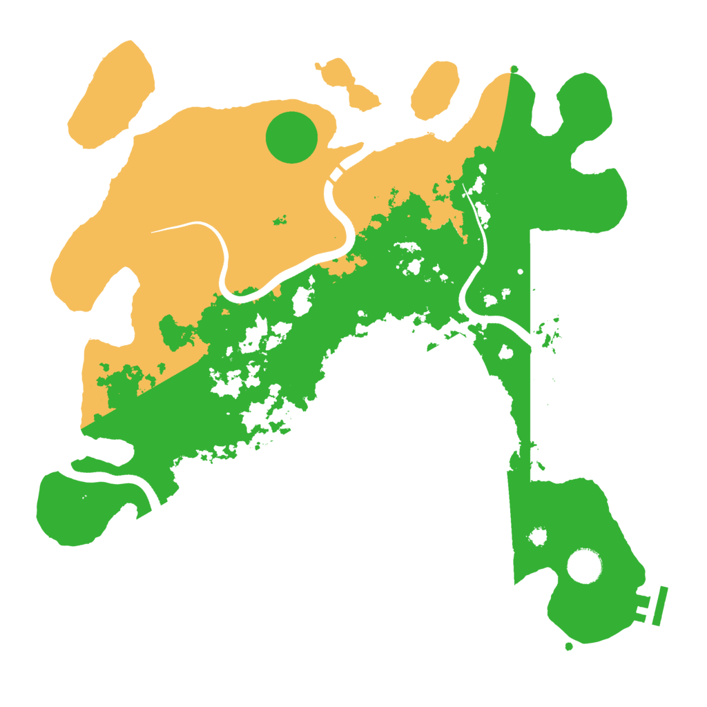 Biome Rust Map: Procedural Map, Size: 3600, Seed: 722727473