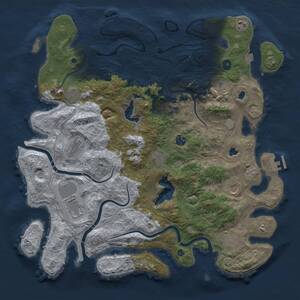 Thumbnail Rust Map: Procedural Map, Size: 4500, Seed: 1898866290, 16 Monuments