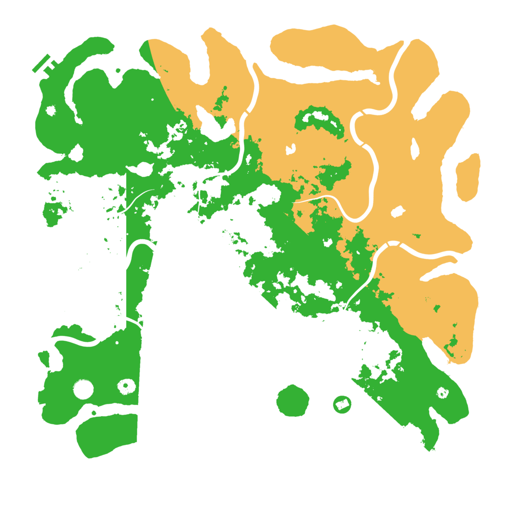 Biome Rust Map: Procedural Map, Size: 4500, Seed: 2136981740