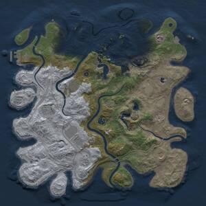 Thumbnail Rust Map: Procedural Map, Size: 4250, Seed: 929469829, 15 Monuments