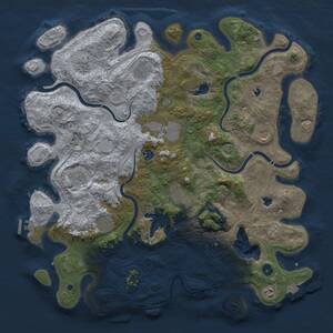Thumbnail Rust Map: Procedural Map, Size: 4500, Seed: 717040676, 16 Monuments