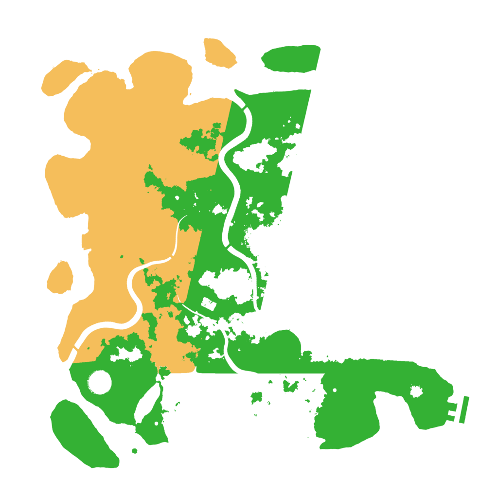 Biome Rust Map: Procedural Map, Size: 3700, Seed: 2053956174