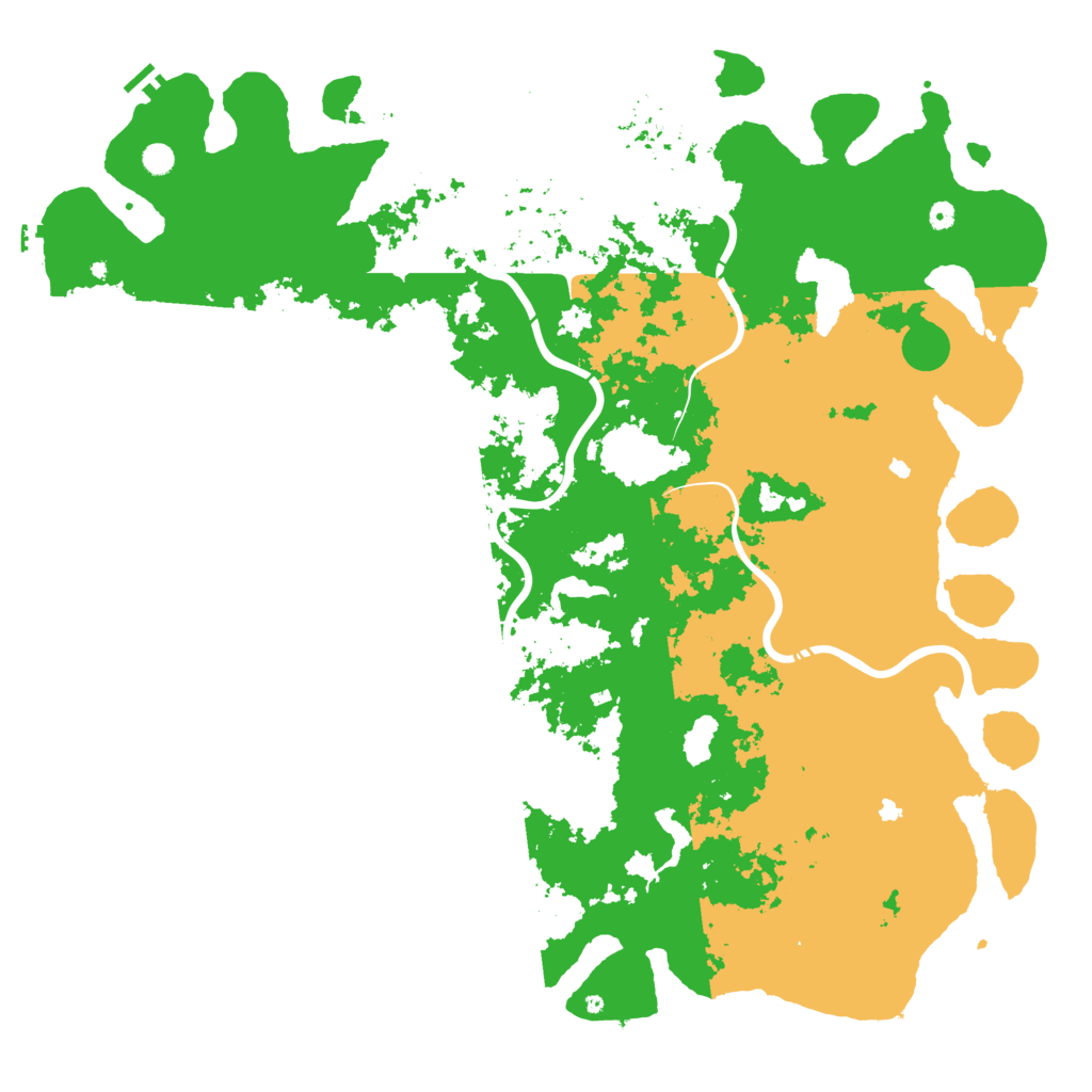 Biome Rust Map: Procedural Map, Size: 6000, Seed: 14568