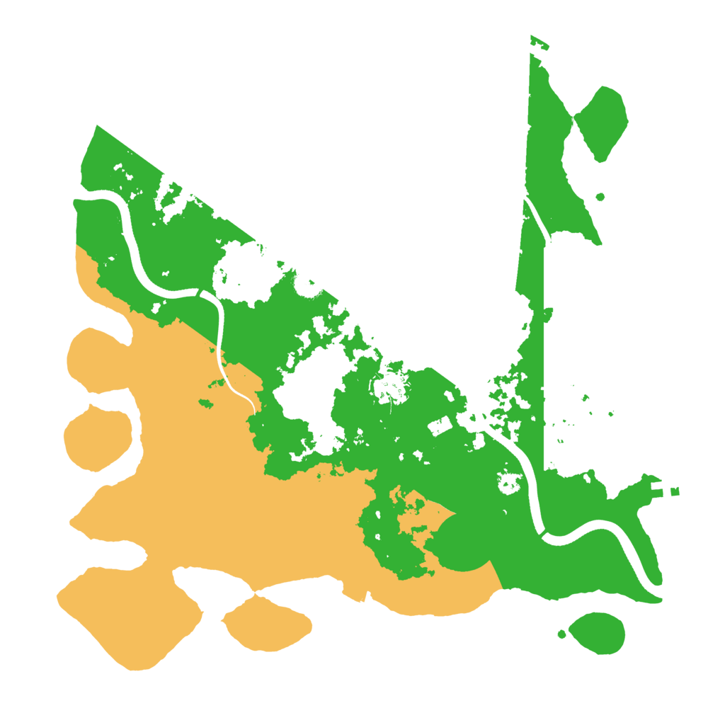 Biome Rust Map: Procedural Map, Size: 3500, Seed: 304745030