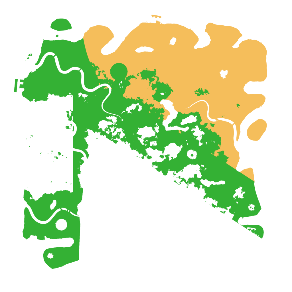 Biome Rust Map: Procedural Map, Size: 4500, Seed: 727631281