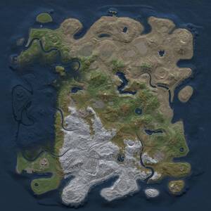 Thumbnail Rust Map: Procedural Map, Size: 4500, Seed: 727631281, 16 Monuments