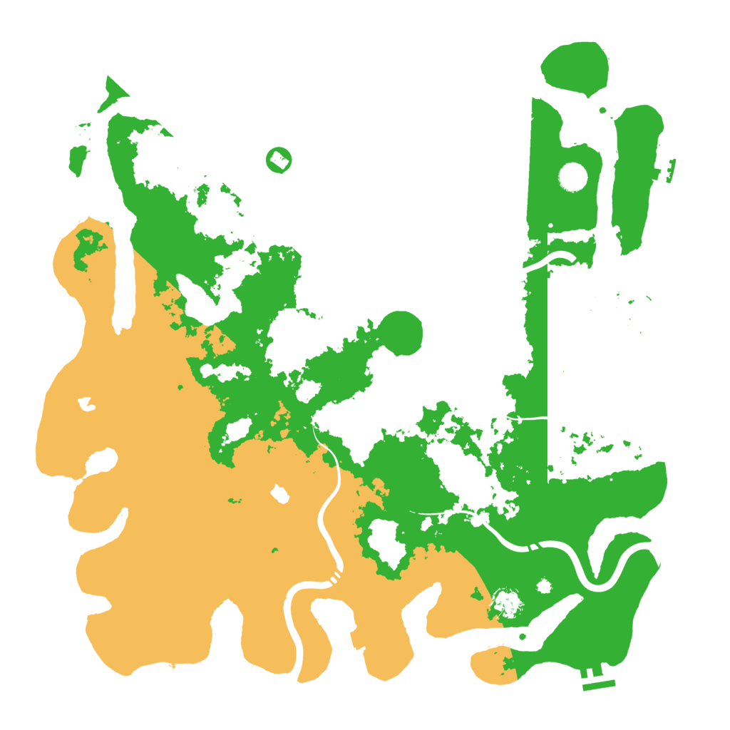 Biome Rust Map: Procedural Map, Size: 4500, Seed: 461619074