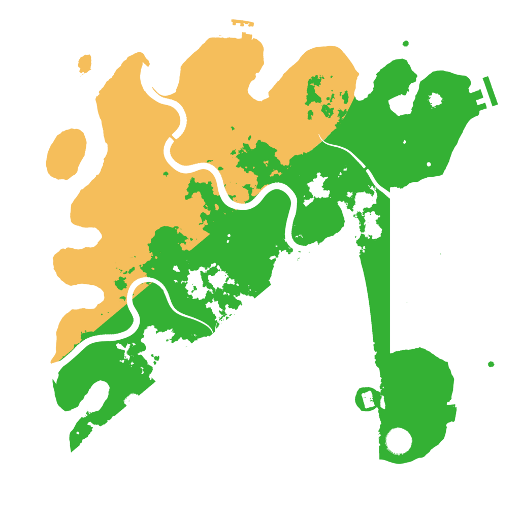 Biome Rust Map: Procedural Map, Size: 3500, Seed: 643767402