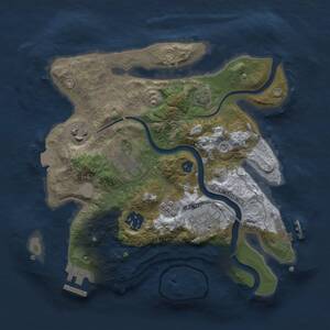Thumbnail Rust Map: Procedural Map, Size: 2800, Seed: 965665, 10 Monuments