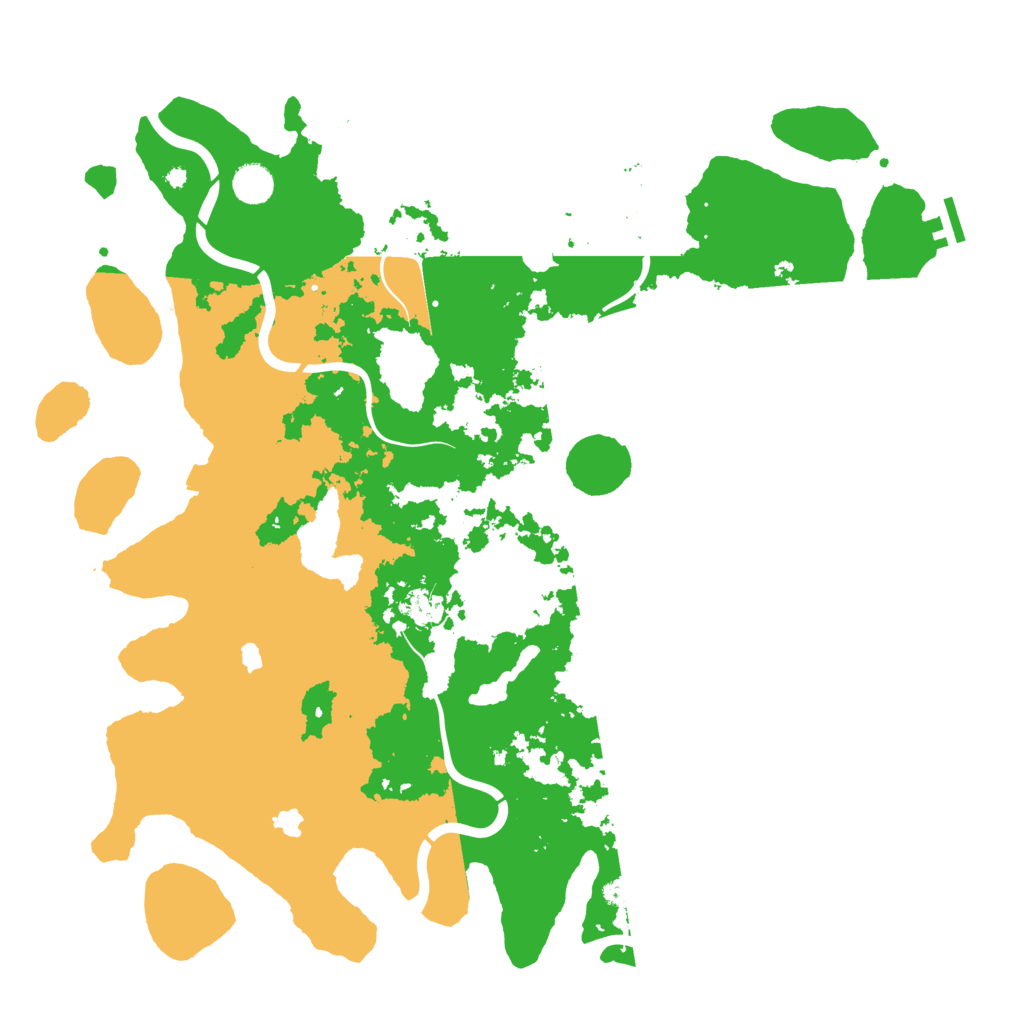 Biome Rust Map: Procedural Map, Size: 4500, Seed: 49871601