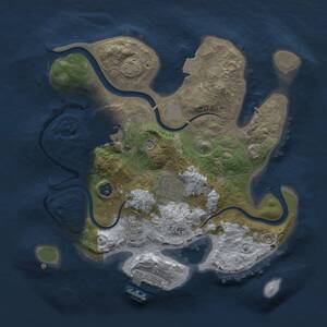 Thumbnail Rust Map: Procedural Map, Size: 2500, Seed: 245532027, 7 Monuments
