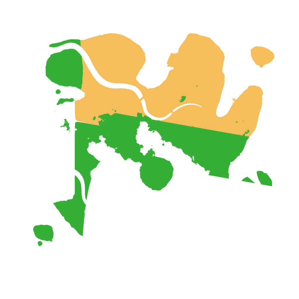 Biome Rust Map: Procedural Map, Size: 2500, Seed: 245532027