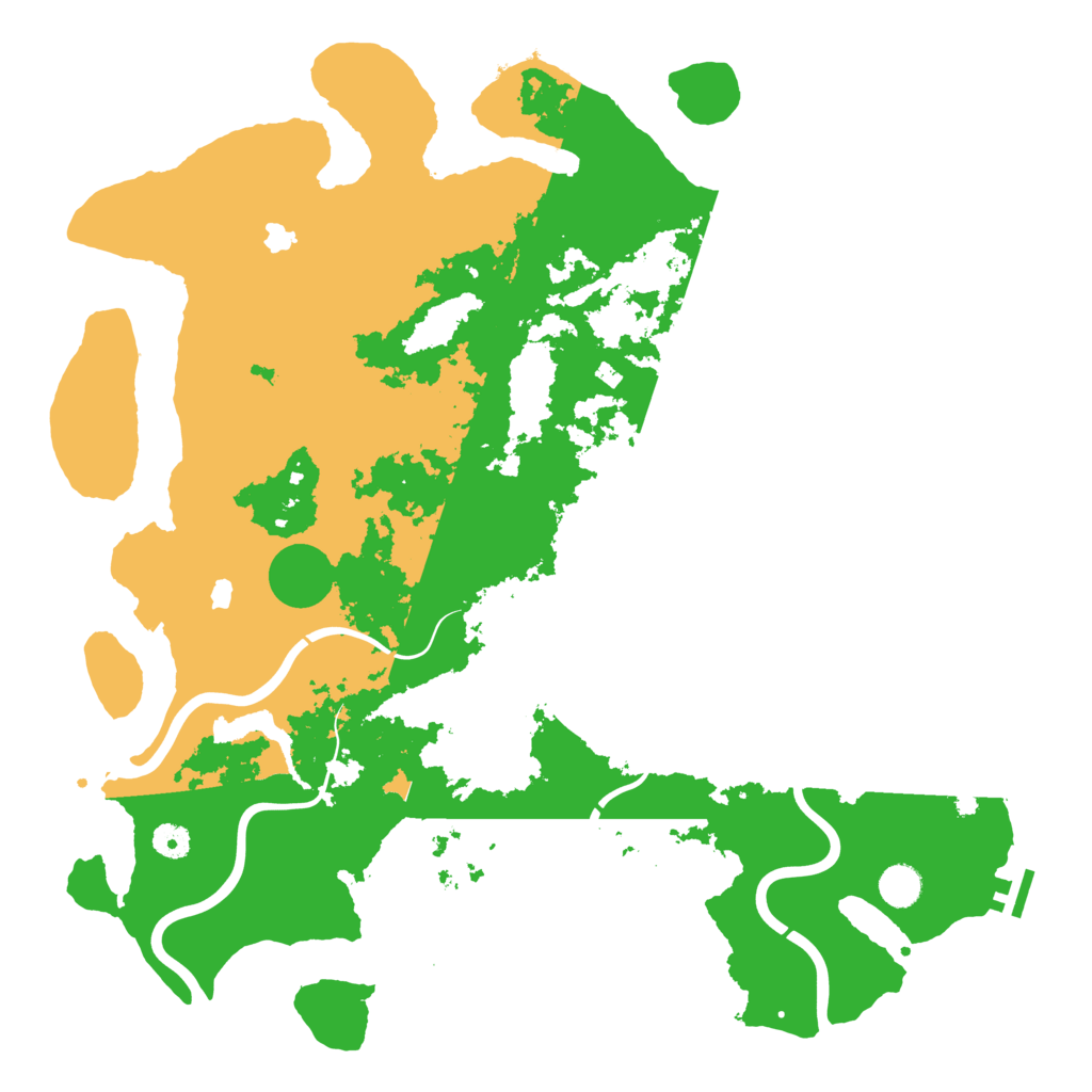 Biome Rust Map: Procedural Map, Size: 4500, Seed: 296565373