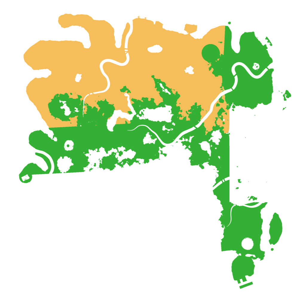 Biome Rust Map: Procedural Map, Size: 4500, Seed: 354000237