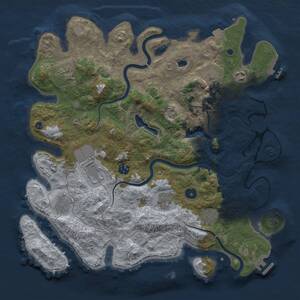 Thumbnail Rust Map: Procedural Map, Size: 4000, Seed: 559874022, 15 Monuments