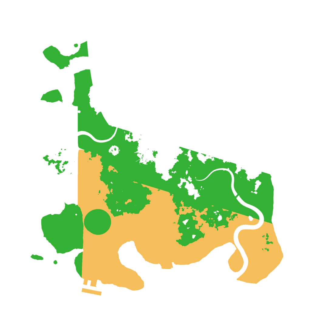 Biome Rust Map: Procedural Map, Size: 3200, Seed: 1262396354