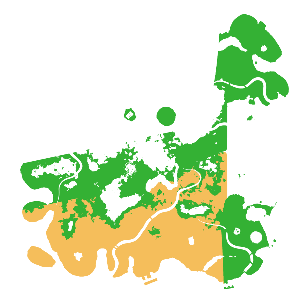 Biome Rust Map: Procedural Map, Size: 4500, Seed: 574375083