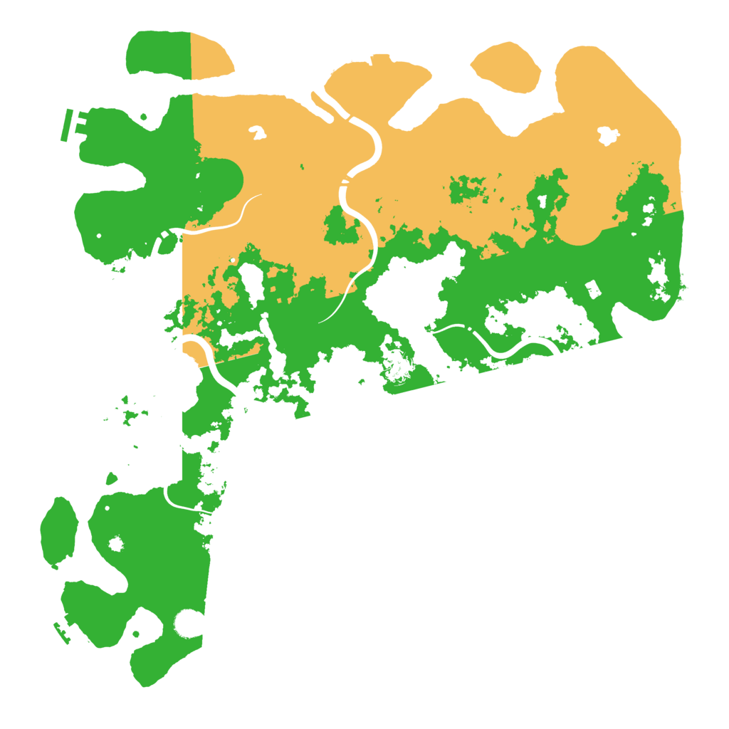 Biome Rust Map: Procedural Map, Size: 4500, Seed: 1687148831
