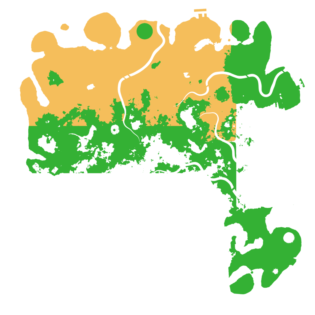 Biome Rust Map: Procedural Map, Size: 5148, Seed: 871190258