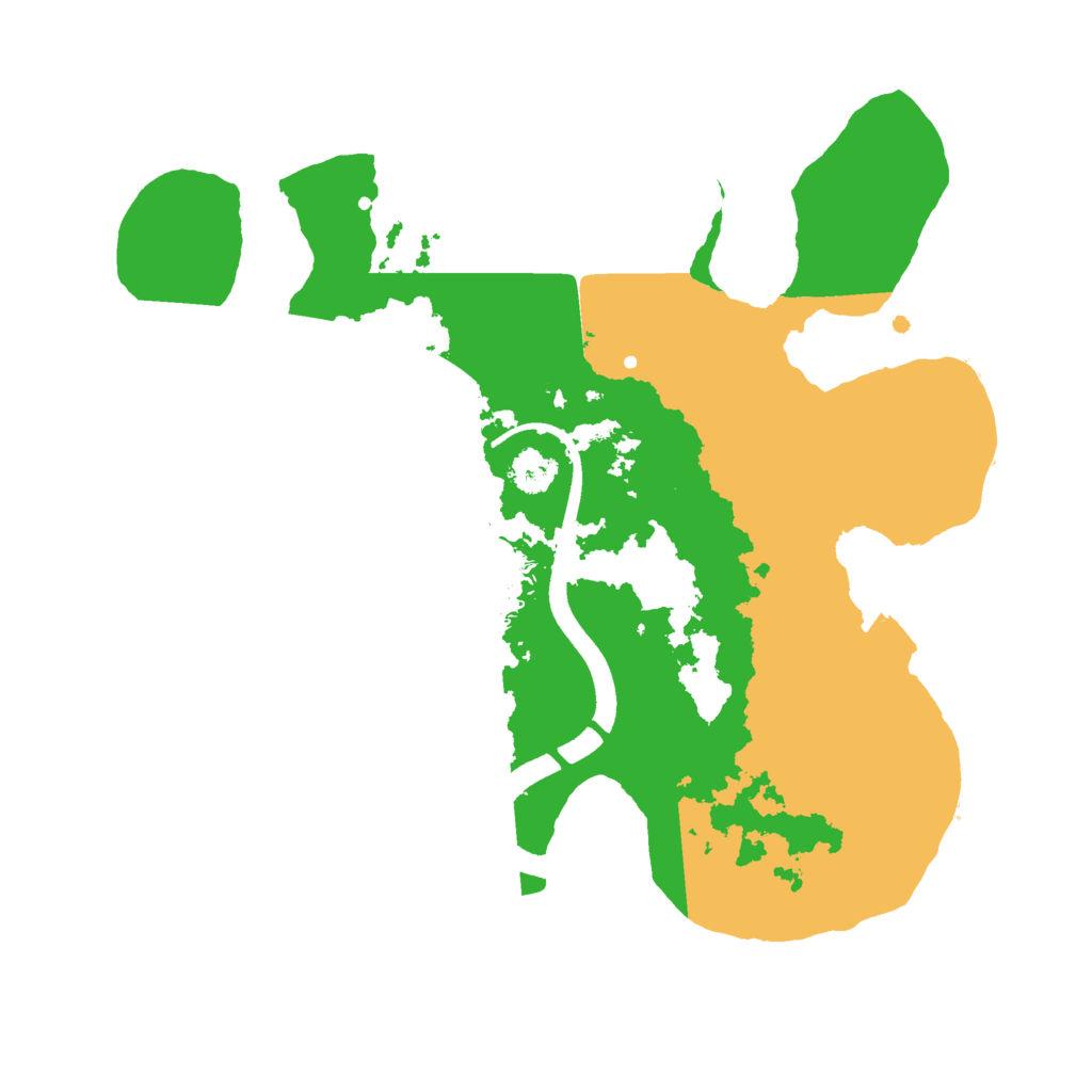 Biome Rust Map: Procedural Map, Size: 2500, Seed: 1465379