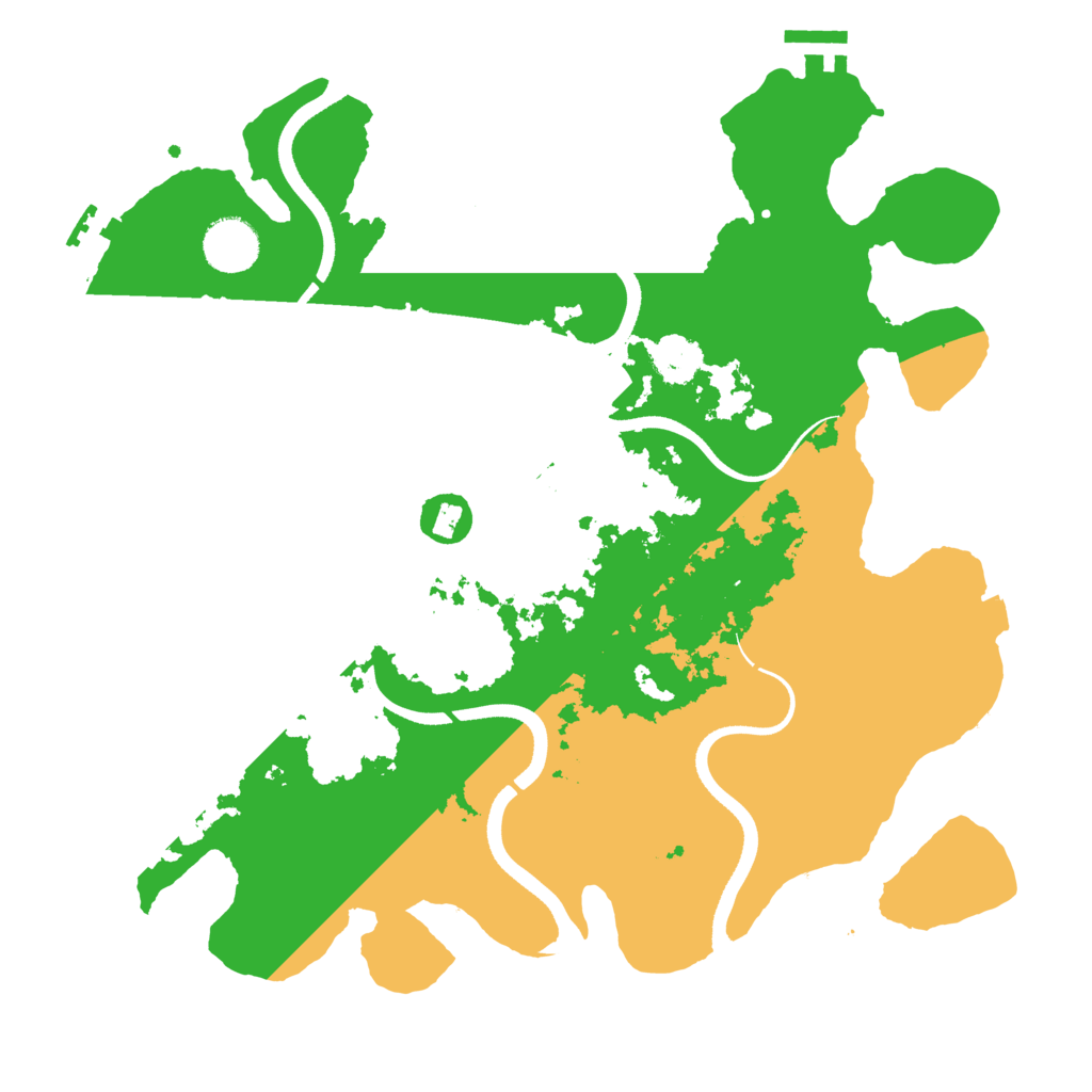 Biome Rust Map: Procedural Map, Size: 3500, Seed: 1689469285