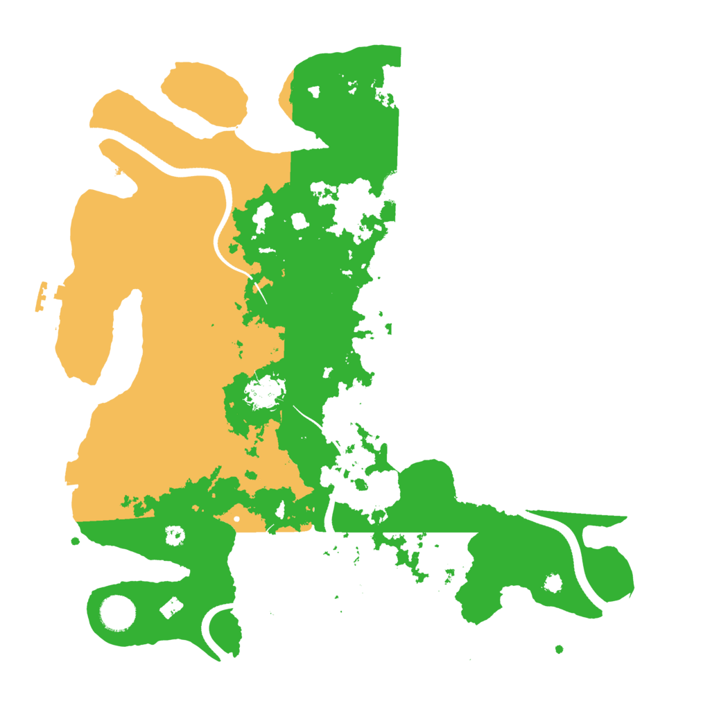 Biome Rust Map: Procedural Map, Size: 3500, Seed: 251205