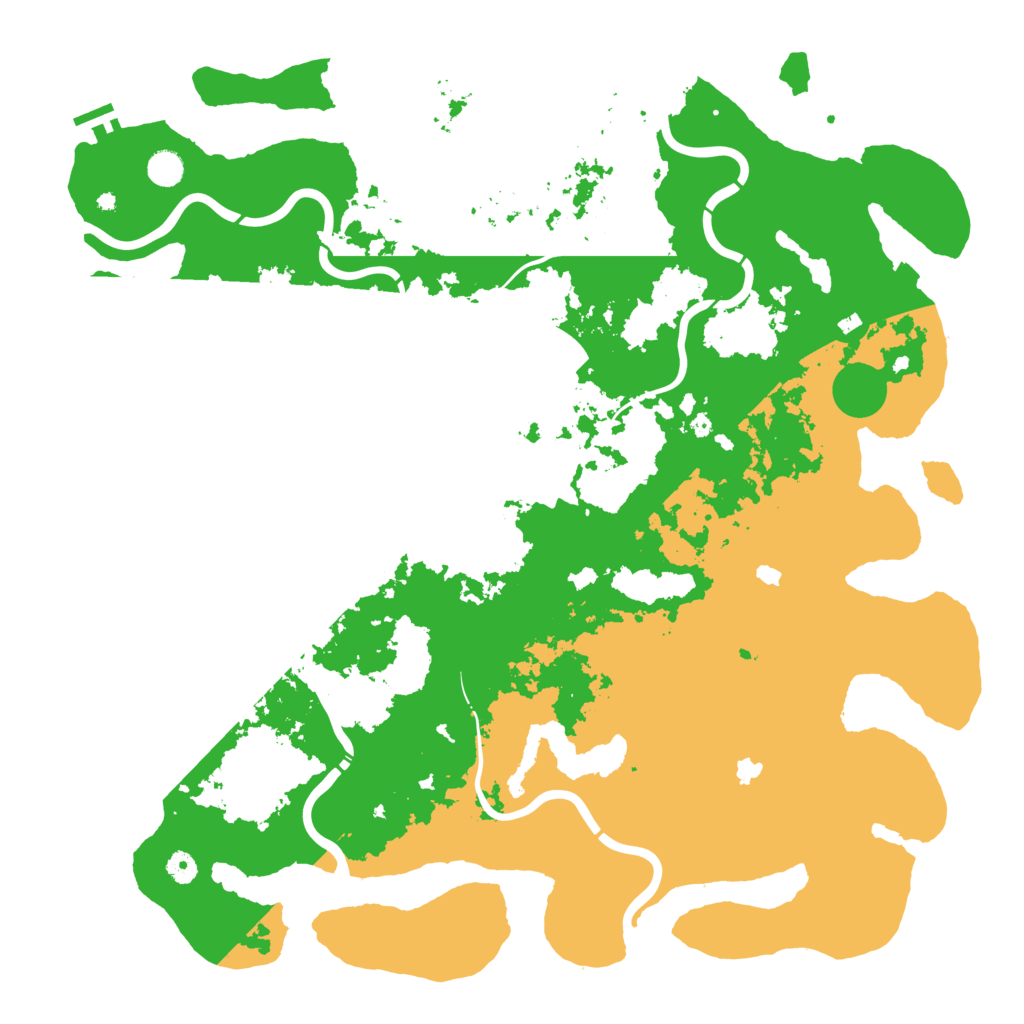 Biome Rust Map: Procedural Map, Size: 5000, Seed: 526522996