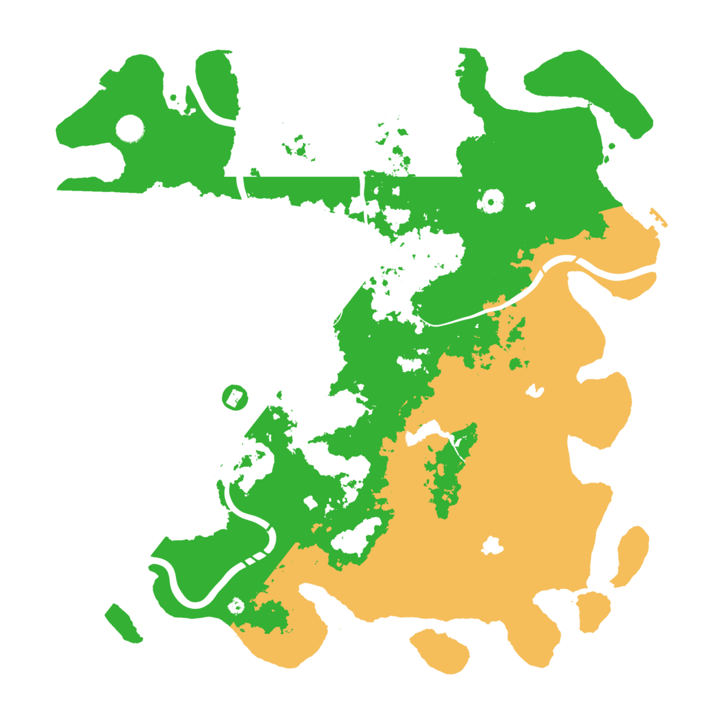 Biome Rust Map: Procedural Map, Size: 4500, Seed: 206131564