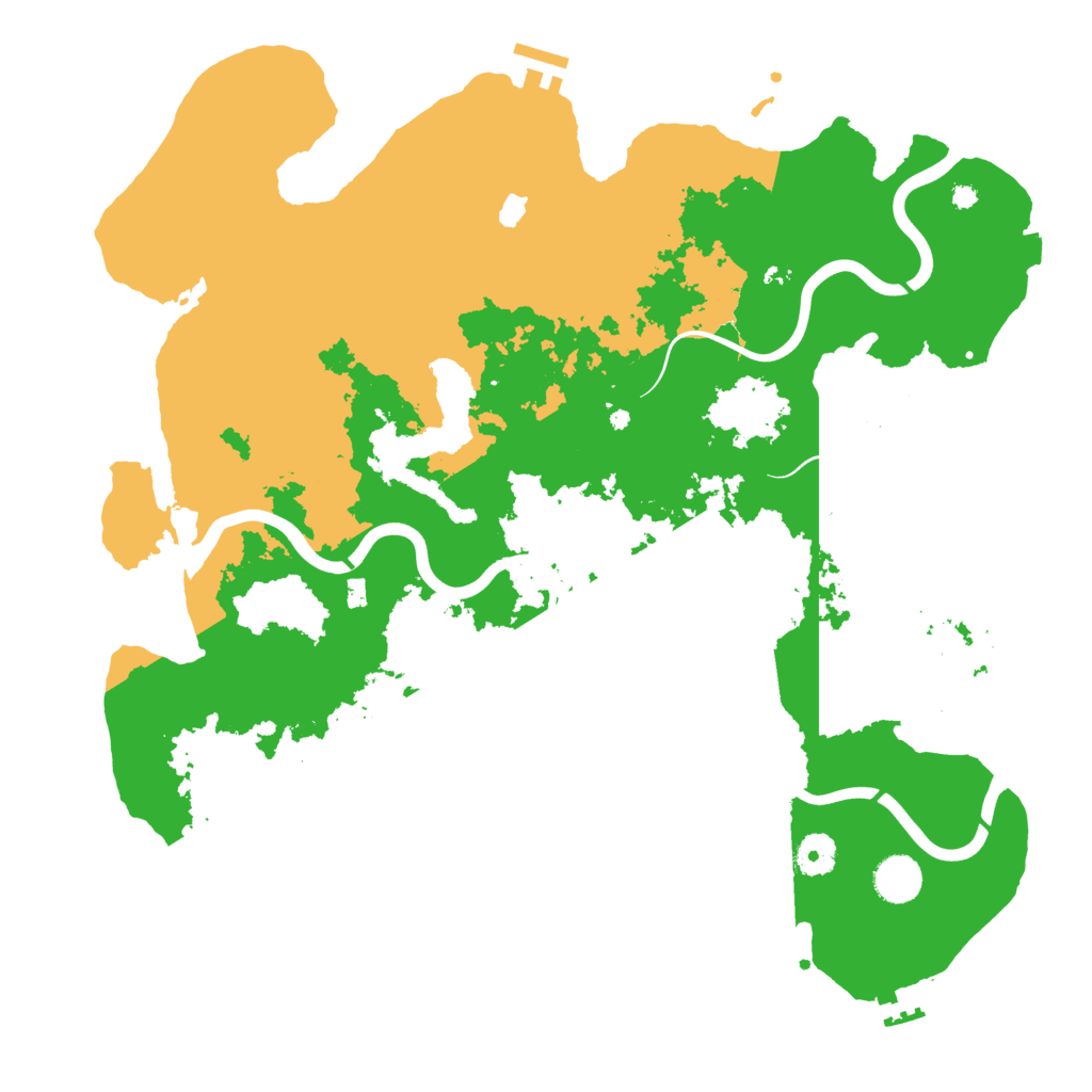 Biome Rust Map: Procedural Map, Size: 4000, Seed: 1080128199