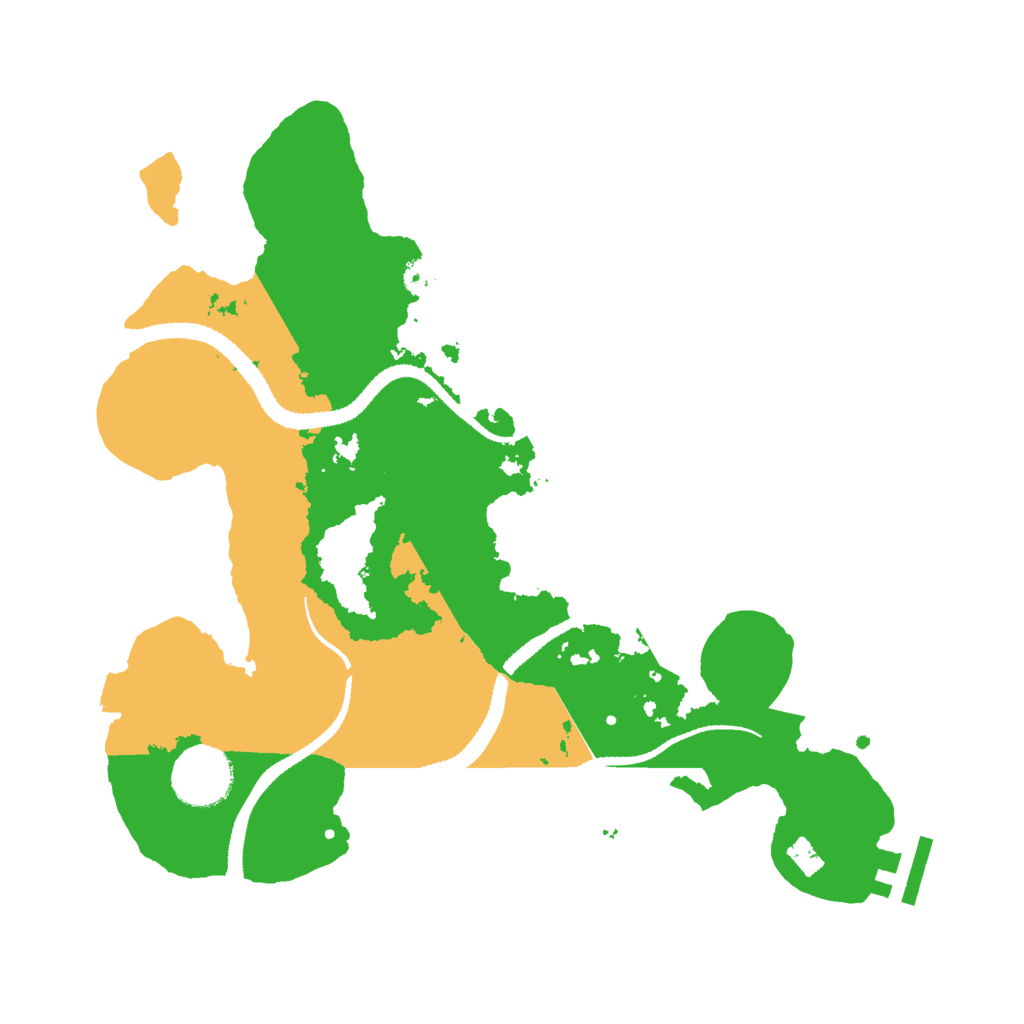 Biome Rust Map: Procedural Map, Size: 3000, Seed: 1244098447