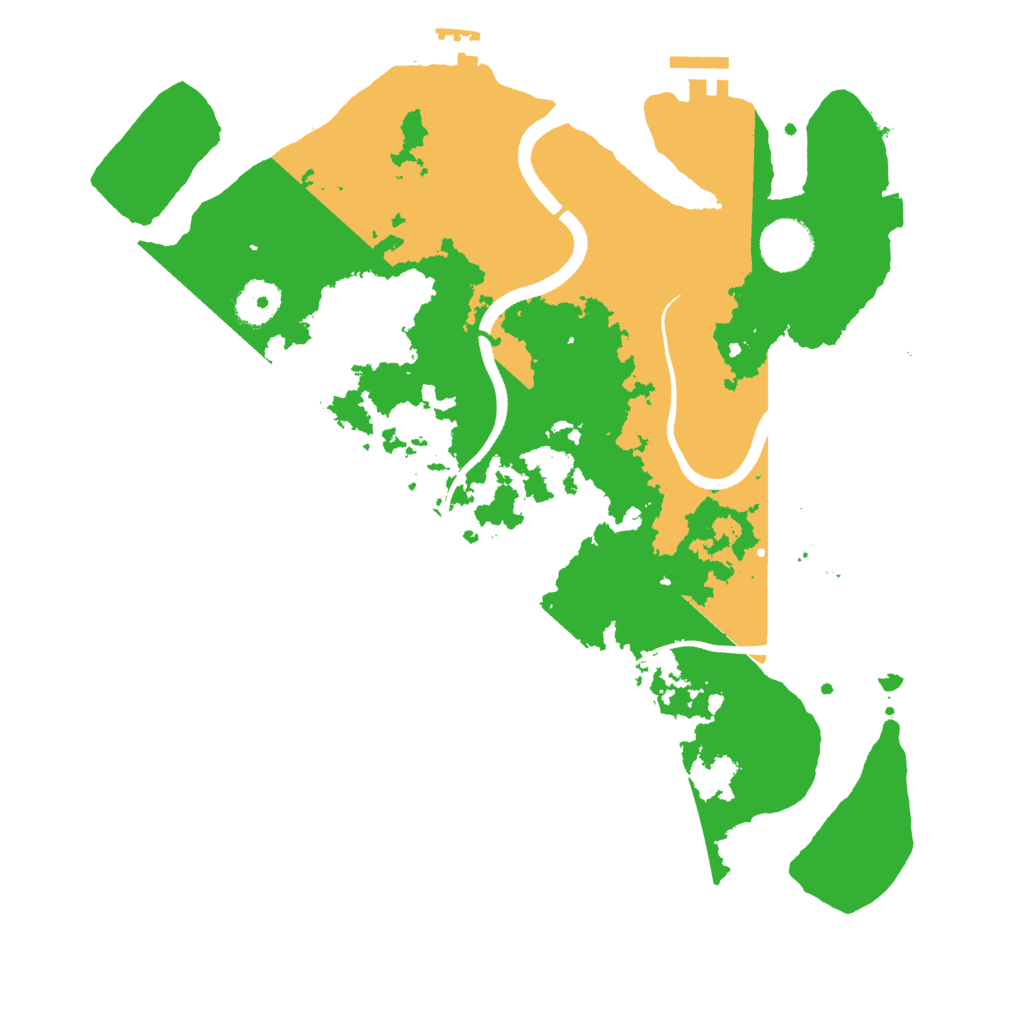 Biome Rust Map: Procedural Map, Size: 3500, Seed: 322649094