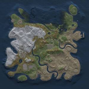 Thumbnail Rust Map: Procedural Map, Size: 3750, Seed: 1880313487, 14 Monuments
