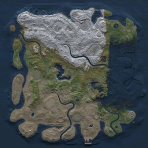 Thumbnail Rust Map: Procedural Map, Size: 4500, Seed: 920474851, 17 Monuments
